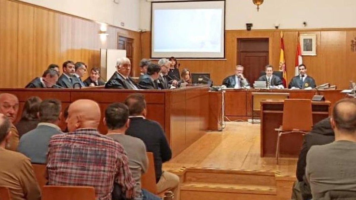 Imagen de una sesión del juicio que se está celebrando estos días en la Audiencia de Valladolid.