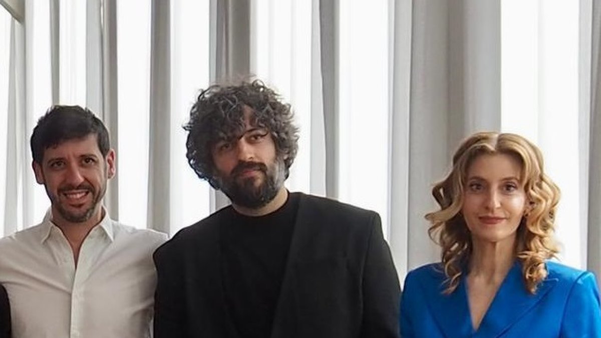 Pffefer, Esbec y Sancho, esta mañana.