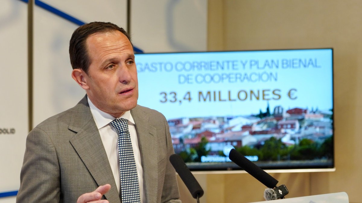 Conrado Íscar, presidente de la Diputación de Valladolid, presenta en Plan de Gasto Corriente y los Planes Provinciales 2026-2027