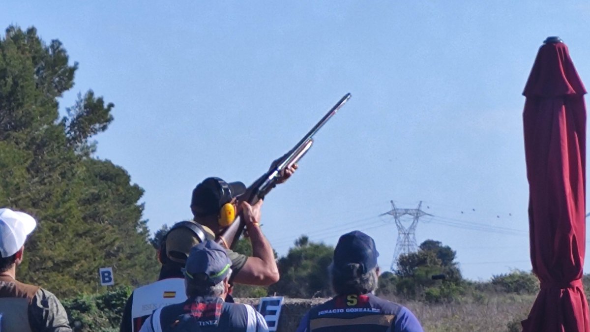 Momentos de la tirada de la final regional de recorridos de caza.