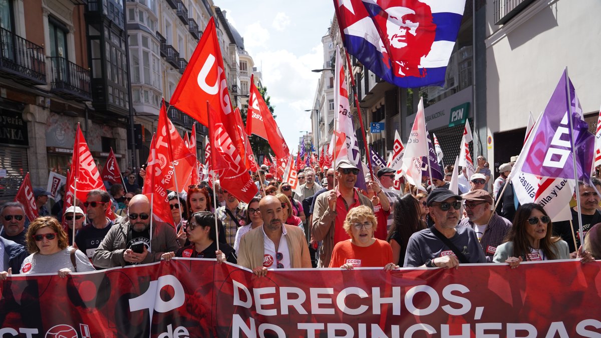Manifestación del 1 de Mayo en Valladolid.