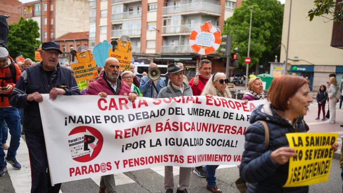 Manifestación para la reapertura del centro de especialidades de Las Delicias celebrada el pasado mes de mayo.