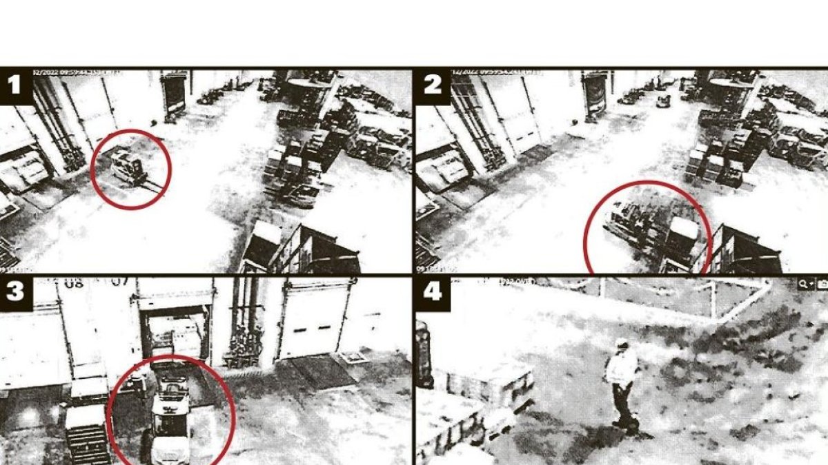 Secuencia del robo en las naves de Arcese, dentro del recinto de la factoría de Renault.