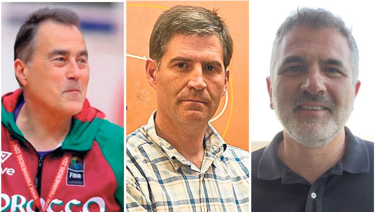 Gustavo Aranzana, Roberto González y Domingo Cano.