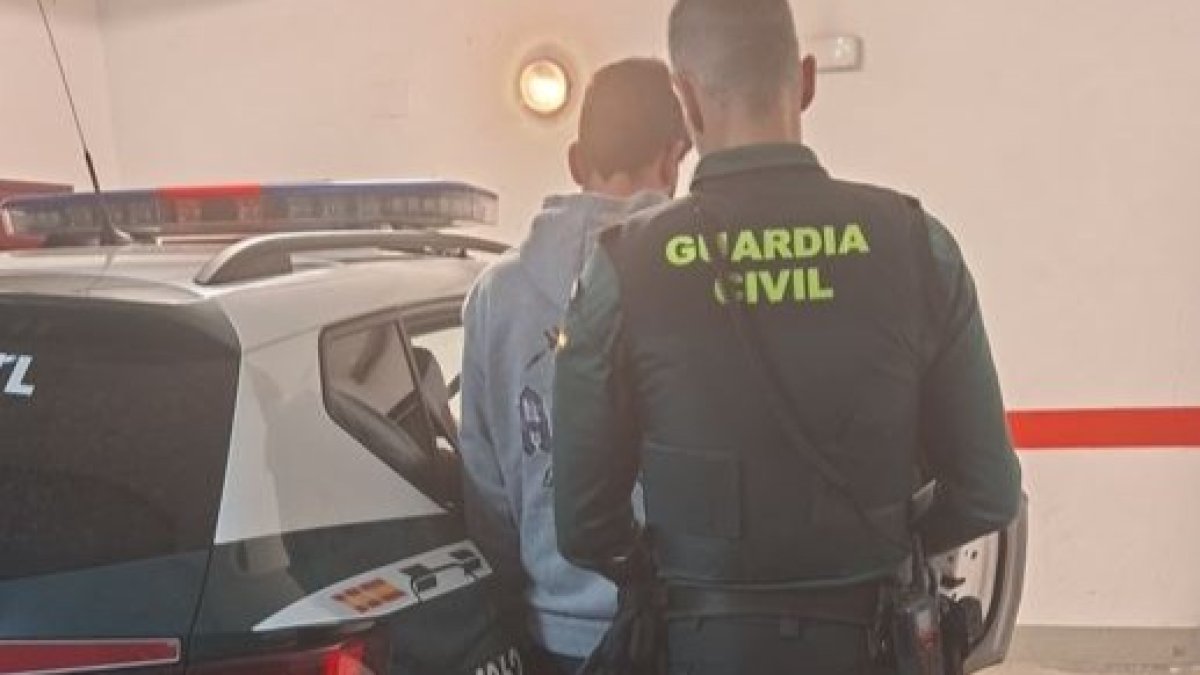 Momento de la detención.