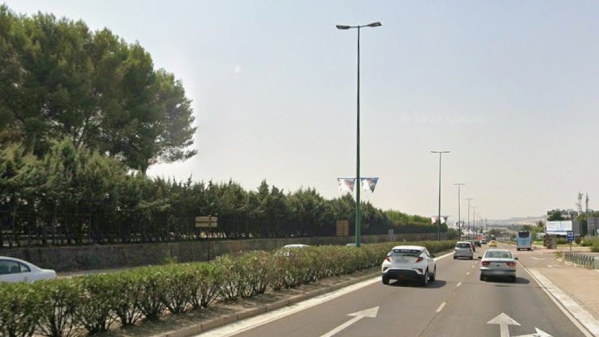 Avenida de Zamora, antes de la rotonda de San Agustín
