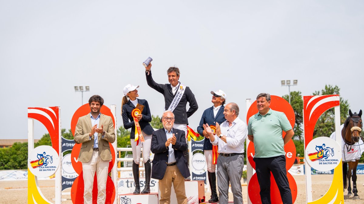 Ganadores de la Liga Nacional de Saltos en Valladolid.