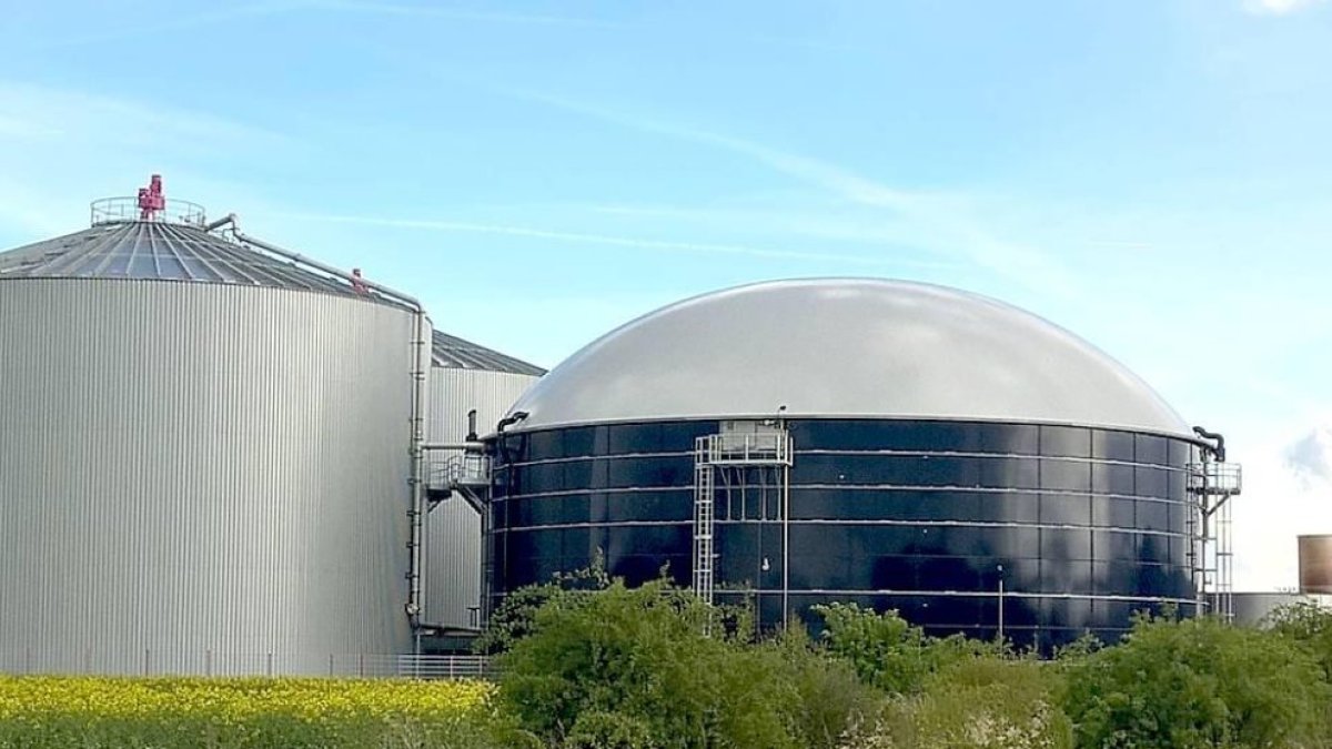 Planta de biogás en una imagen de archivo.