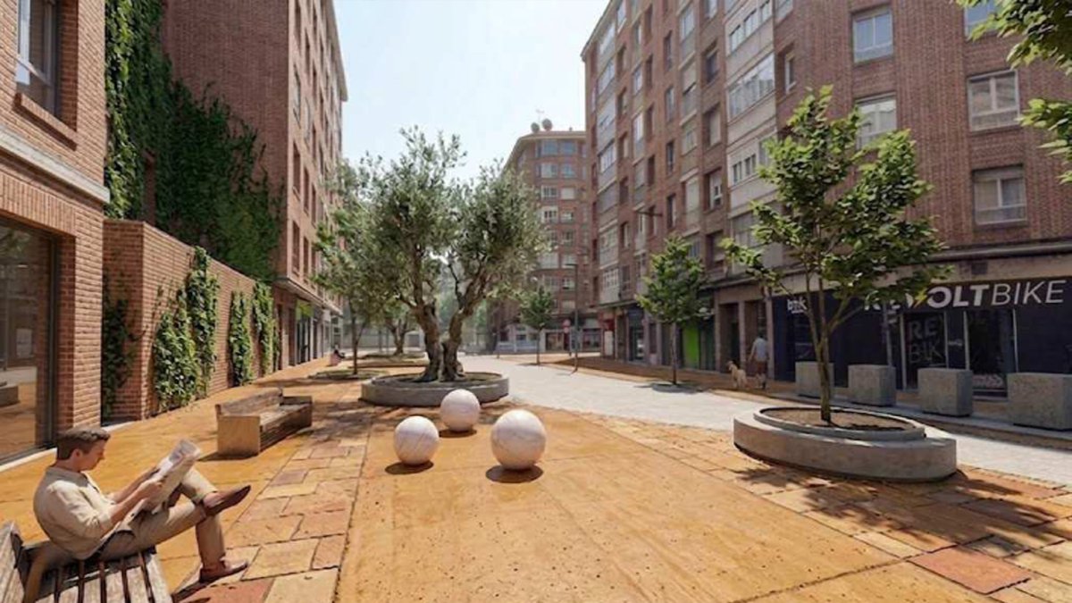 Reforma del entorno de San Luis y Acibelas en Valladolid.