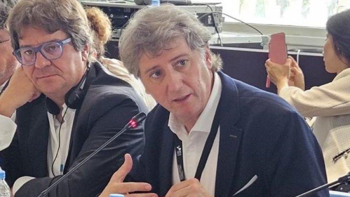 Carlos Martínez, este martes en el foro en el que está participando en Tánger
