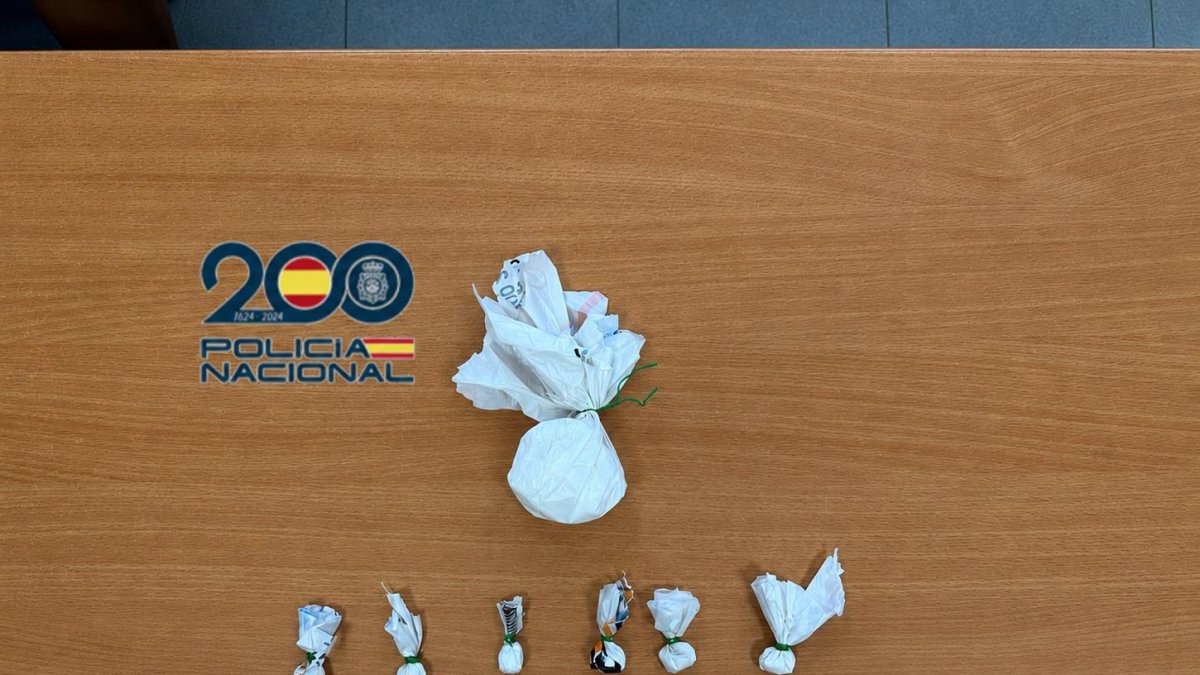 Droga decomisada por la Policía Nacional