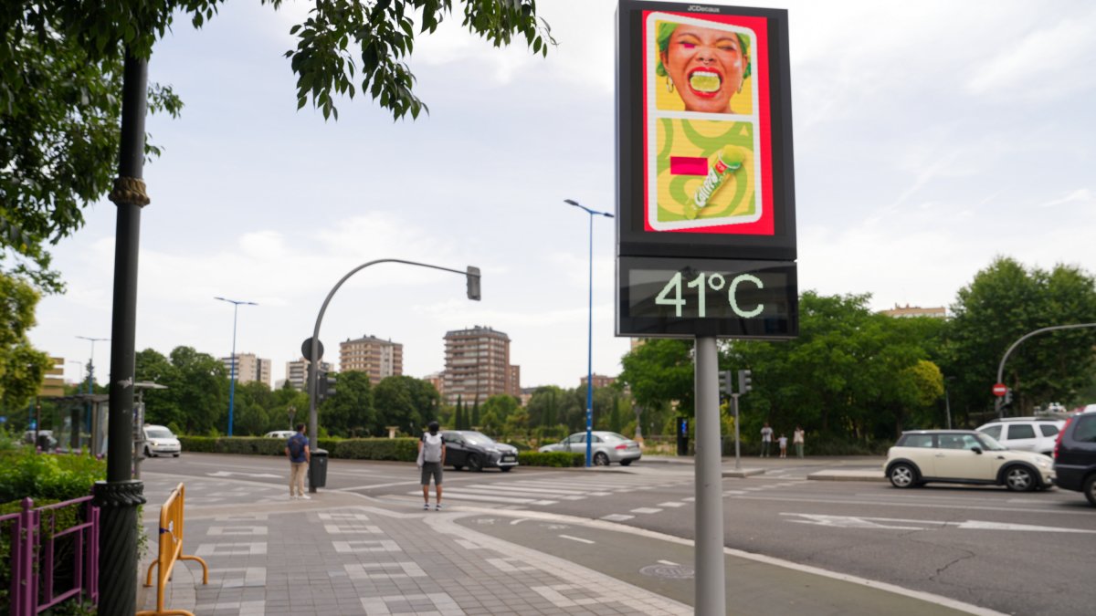 Imagen de archivo de la primera ola de calor en Valladolid