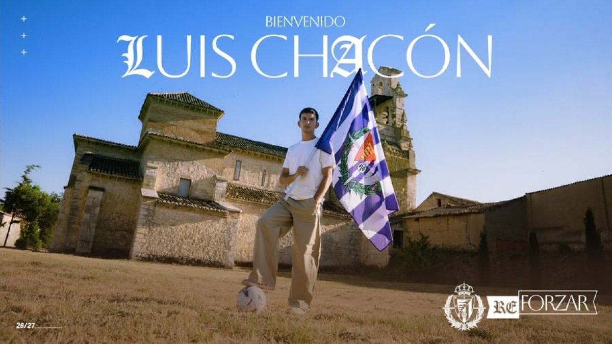 Luis Chacón, nuevo jugador del Real Valladolid.