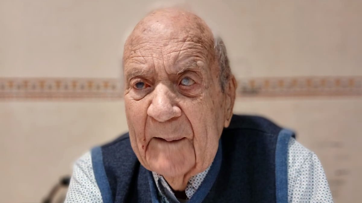 El vallisoletano Cirilo Sanz Sanz cumple 107 años