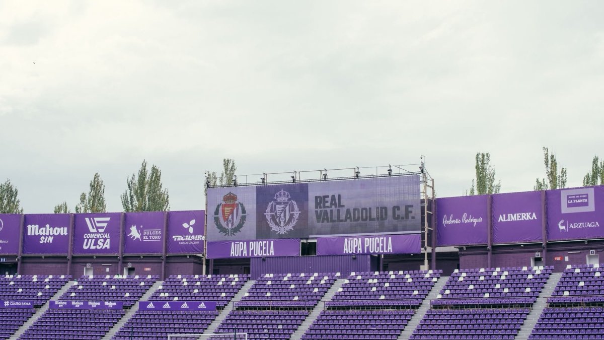 Fondo Sur del Estadio José Zorrilla.