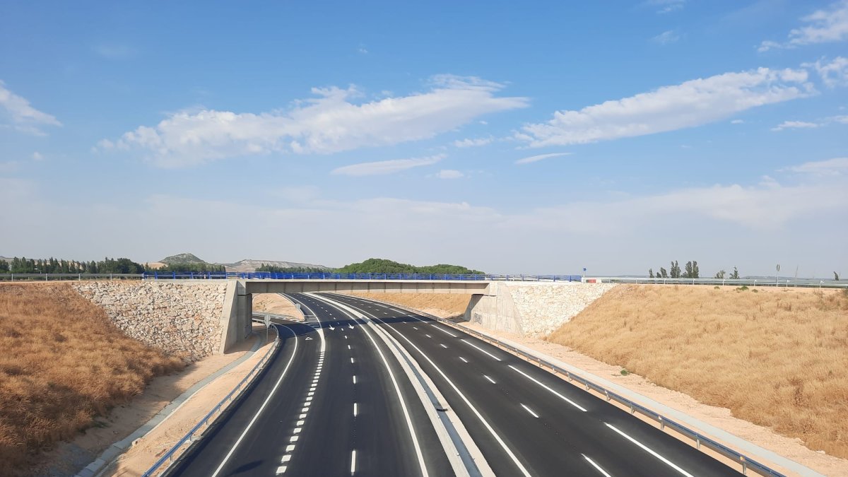 Estado actual del tramo de la Autovía del Duero entre Tudela y Valbuena sin abrir