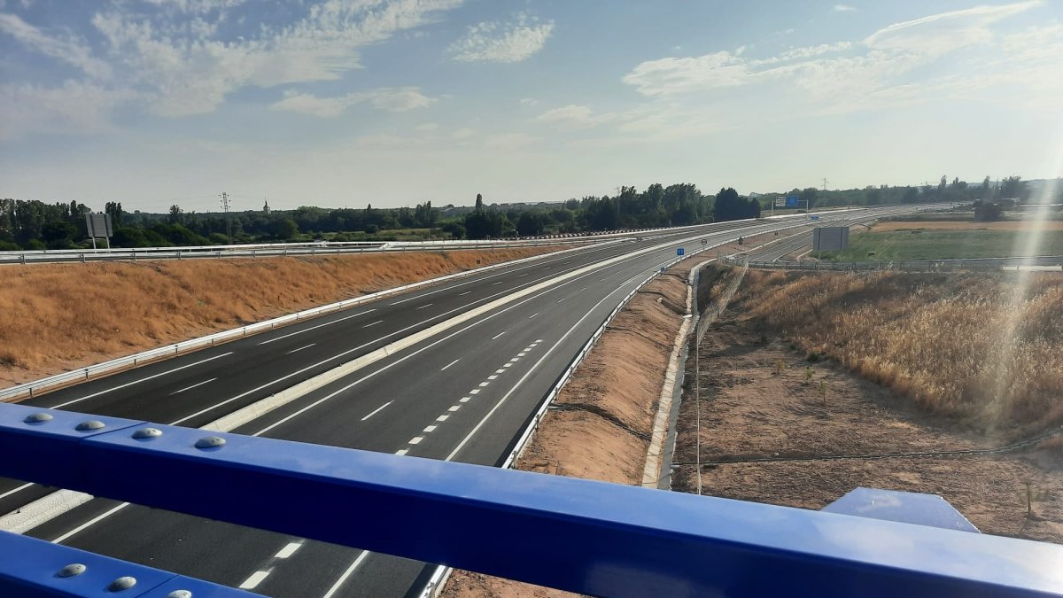 Estado actual del tramo de la Autovía del Duero entre Tudela y Valbuena sin abrir