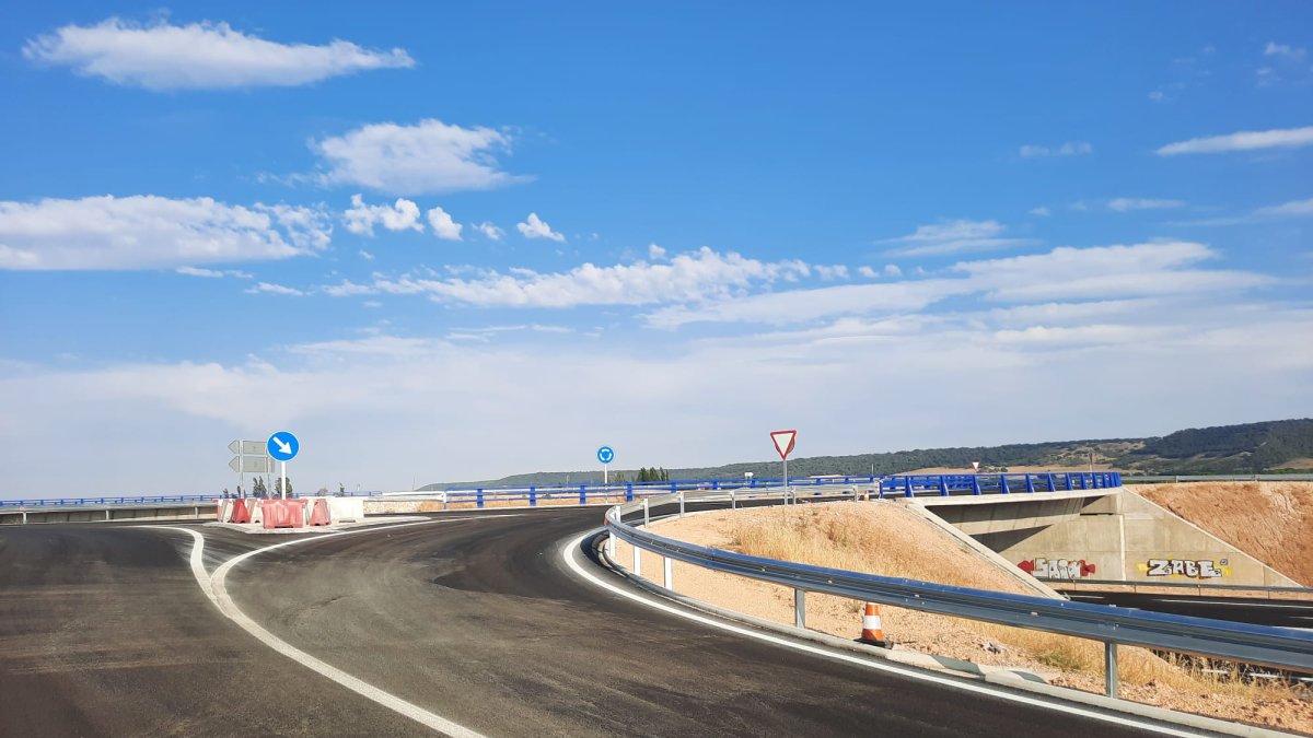 Estado actual del tramo de la Autovía del Duero entre Tudela y Valbuena sin abrir