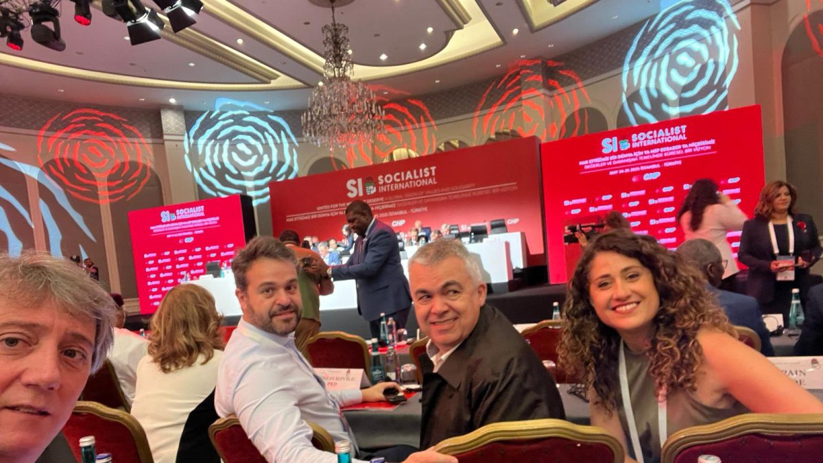 Carlos Martínez, Juanfran Serrano, Santos Cerdán y Emma López