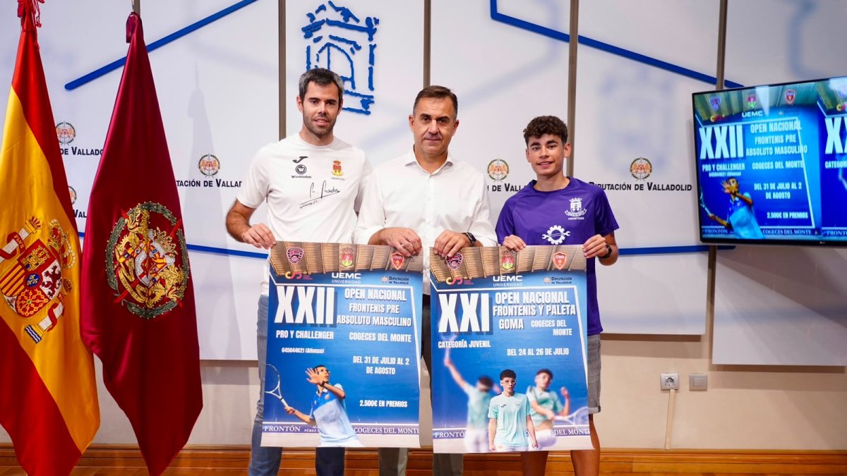 Presentación del Torneo Nacional de Frontenis y Paleta Goma.