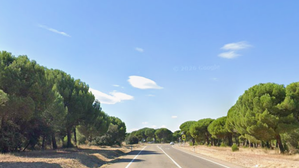 Carretera CL-600 en Tudela de Duero