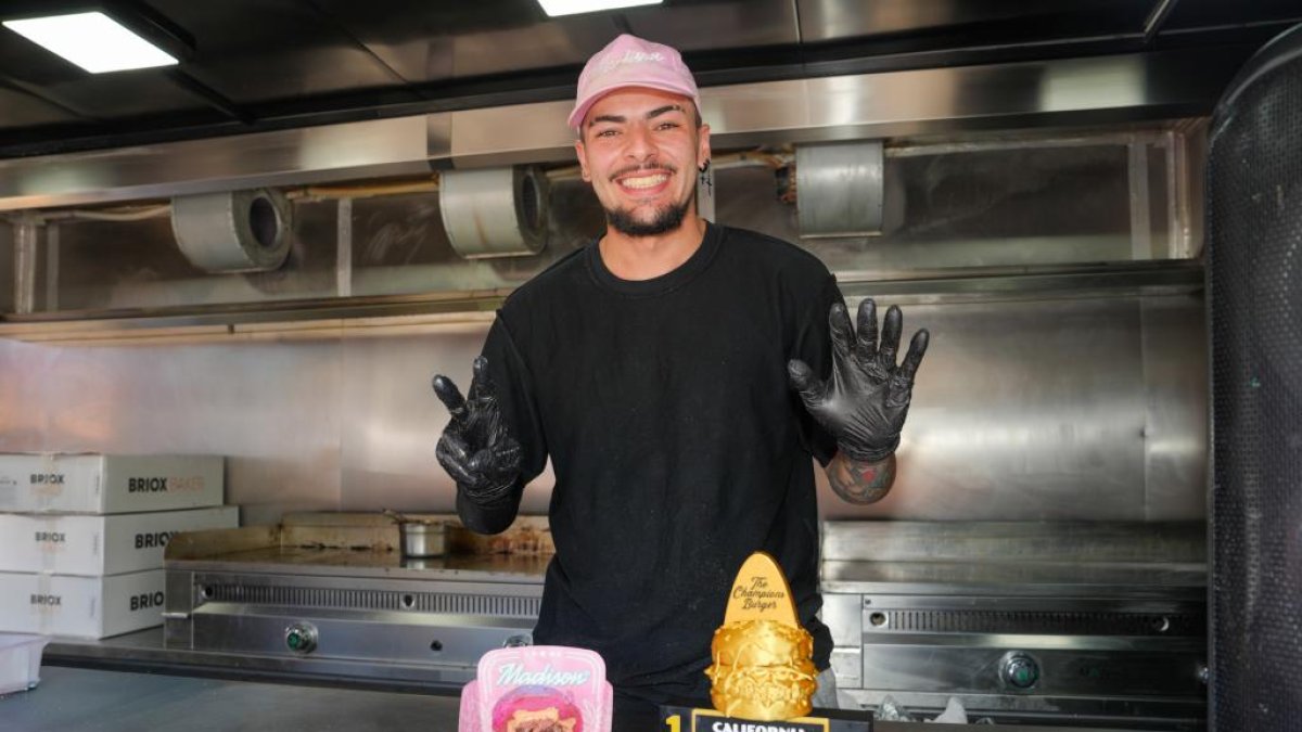 Madison, ganador del primer premio de la Champions Burger de Valladolid.