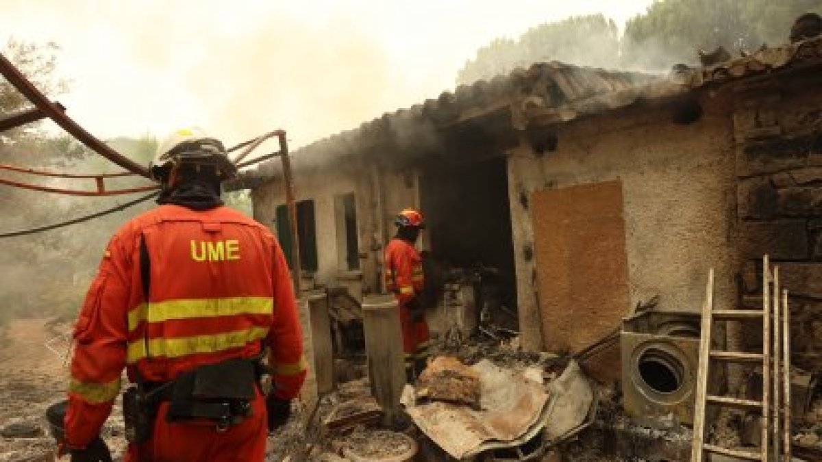Incendio en la provincia de Ávila