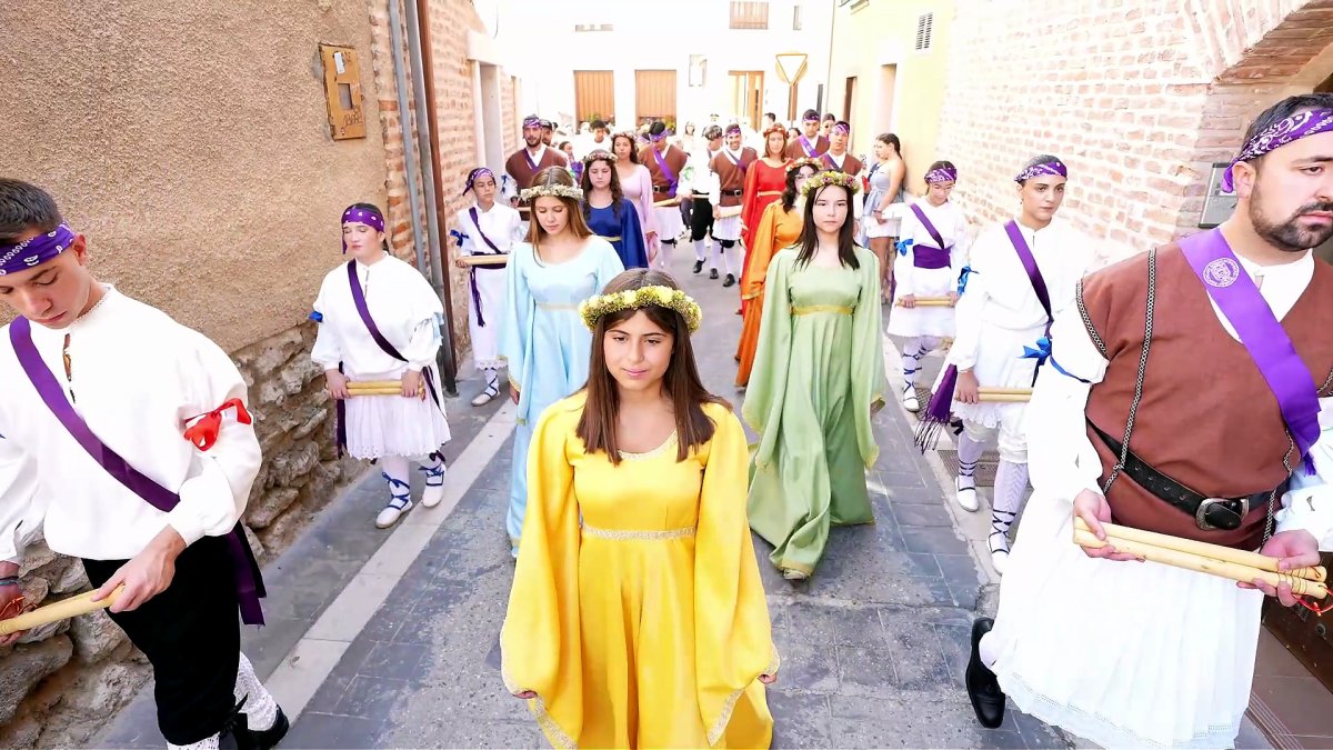 Simancas (Valladolid) rinde tributo, un año más, a sus siete doncellas