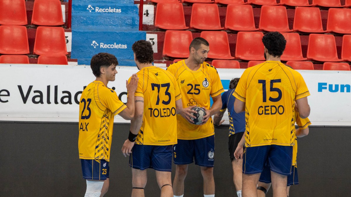 Jugadores del Recoletas Salud durante un entrenamiento.