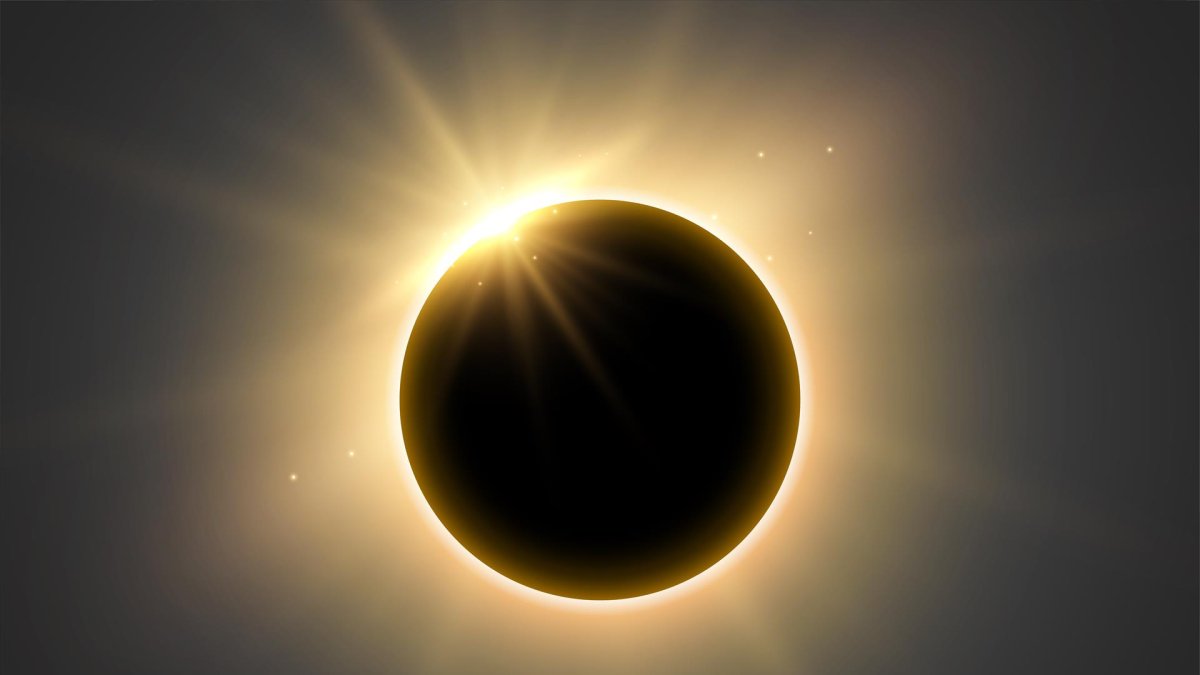 Foto de un eclipse en una imagen de archivo