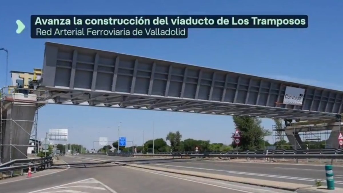 Vídeo sobre el avance de la construcción del viaducto de Los Tramposos