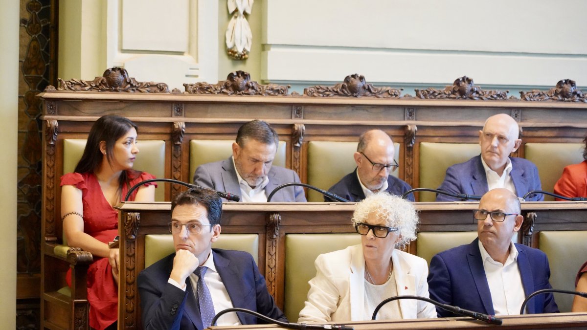 Bancada del Grupo Municipal Socialista en el pleno
