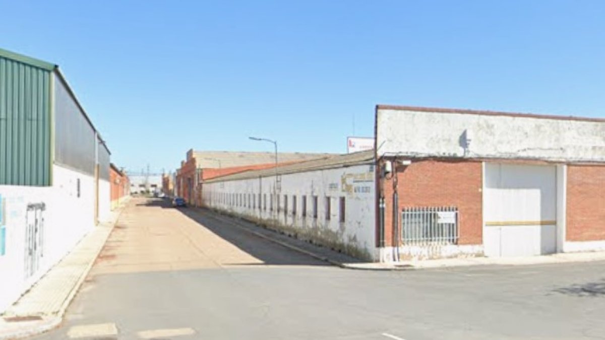 Zona en la que se produjo la pelea en una nave de Medina del Campo