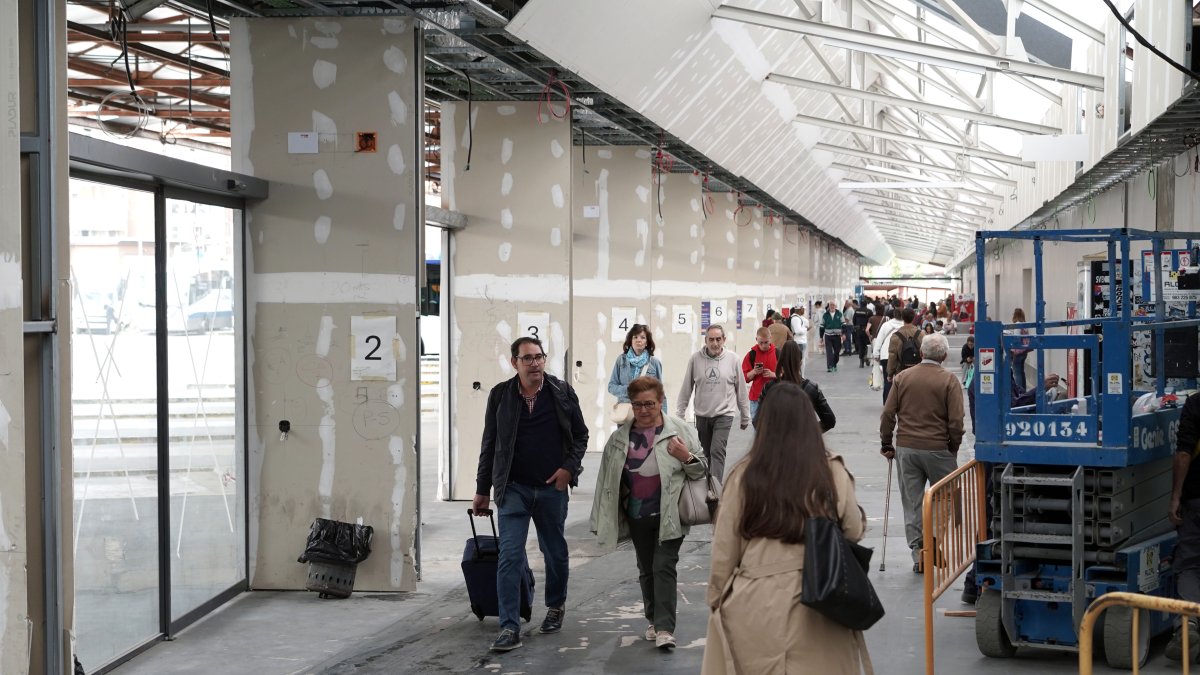 Obras de reforma de la estación de autobuses de Valladolid