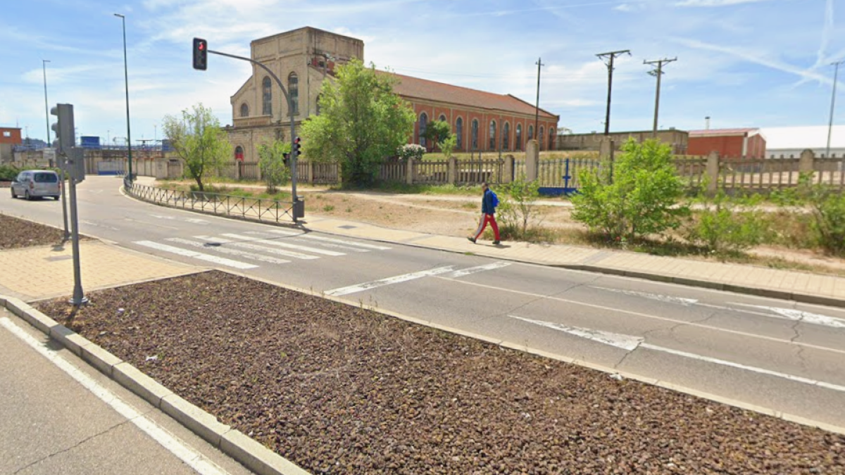 Avenida de Soria, donde ha tenido lugar el accidente.