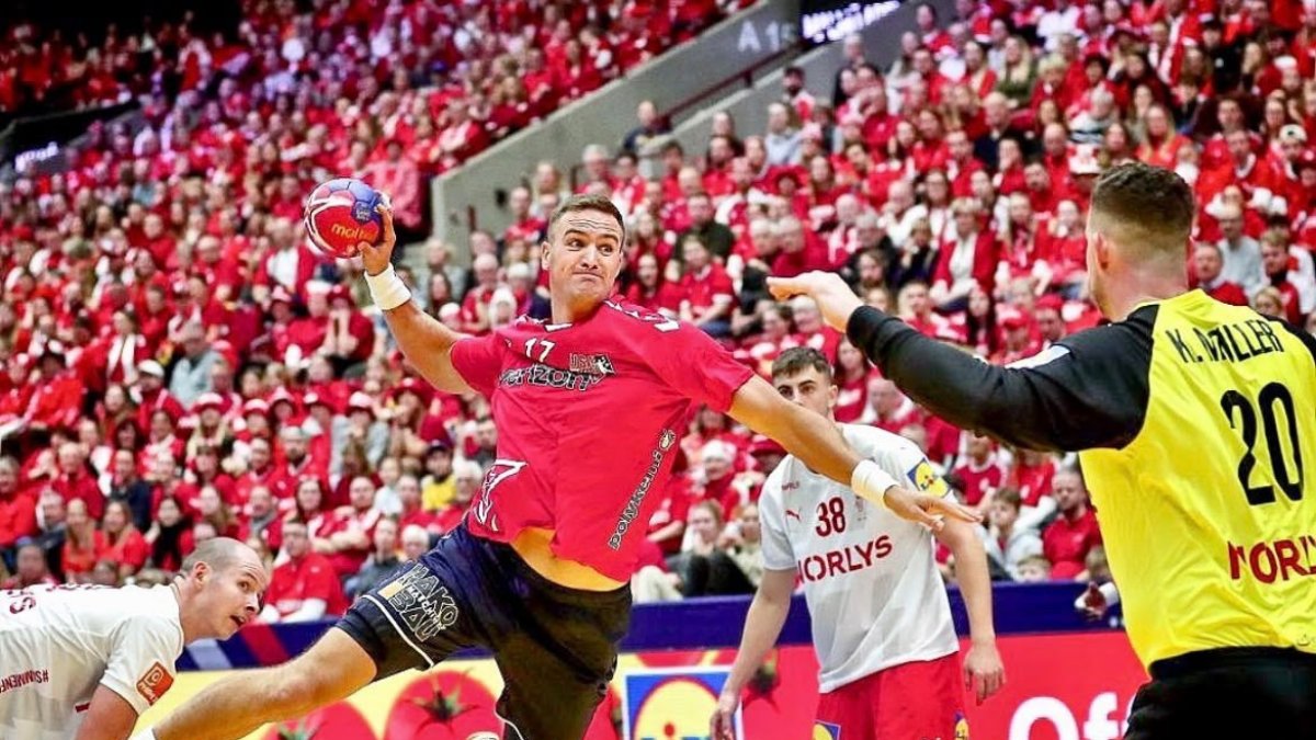 Andrew Dolin, con la camiseta de Estados Unidos.