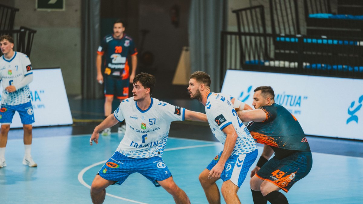Renan Pinheiro, defendiendo en las filas del Granollers.