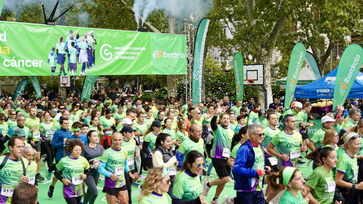 Celebración de la XV edición de Valladolid En Marcha Contra el Cáncer.
