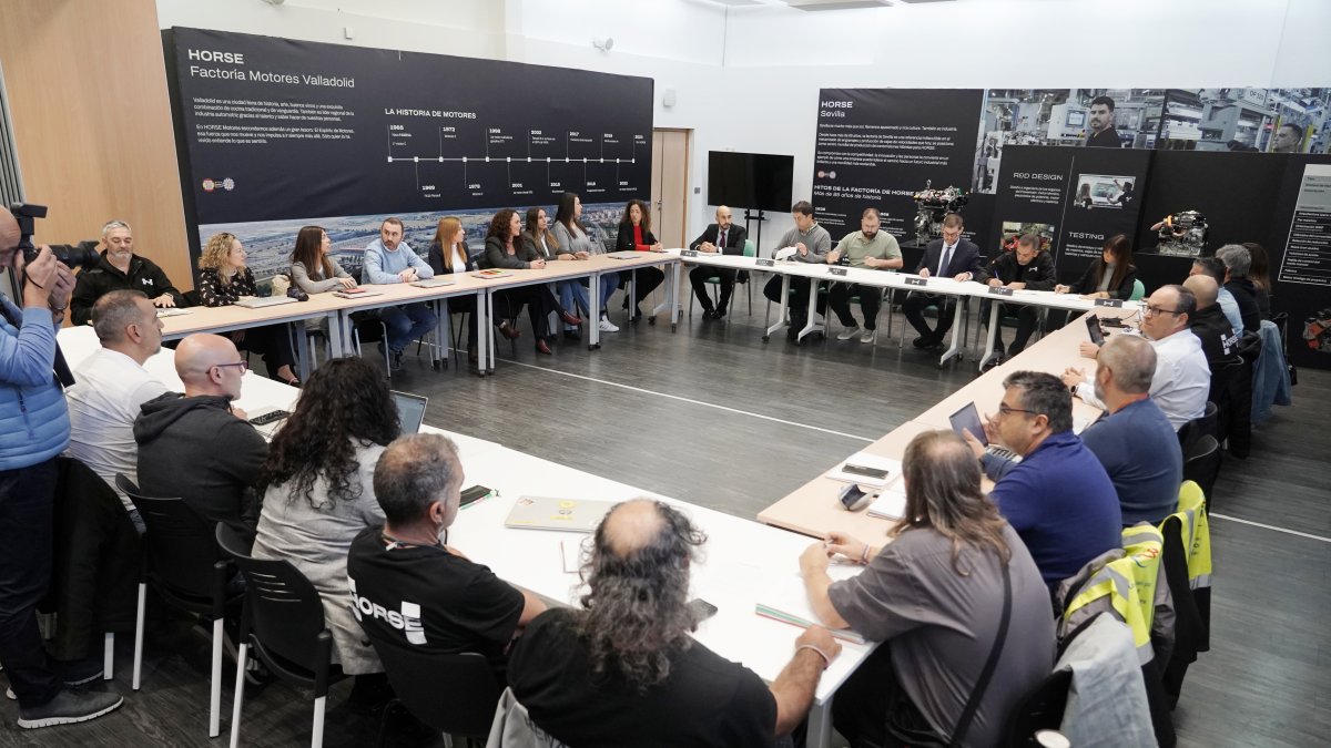 Imagen de archivo de la firma del primer convenio de Horse en Valladolid.