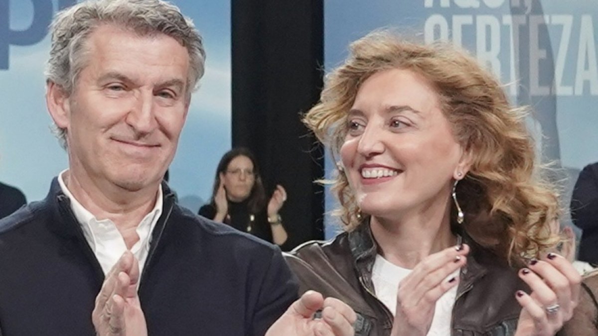 Alberto Núñez Feijóo y María Pardo