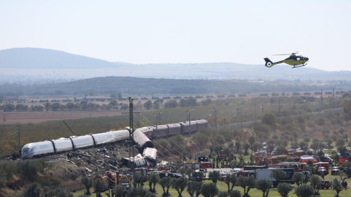 Imagen del accidente ferroviario