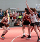 Imagen de uno de los 400 partidos disputados en la feria de Valladolid con motivo del Basket Tour 3x3. / PHOTOGENIC