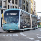 Imágenes de las pruebas que se han realizado con los nuevos autobuses eléctricos de Auvasa en Valladolid.-PHOTOGENIC/E. GARCÍA .