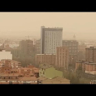 Polvo africano en Valladolid, en una imagen de archivo