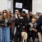 Carla, la hermana de Sergio Delgado, interviene en la concentración para pedir justicia. Photogenic