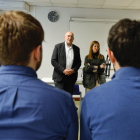 El alcalde de Valladolid, Jesús Julio Carnero, en la presentación de la nueva de estudio nocturno