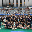 El Caja Rural Aula posa eufórico tras meterse en su tercera final copera.