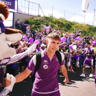 Arnu a su llegada a Zorrilla el pasado sábado