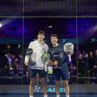 Coello y Tapia tras ganar en Santiago