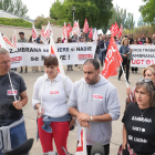 Concentración de protesta trabajadores del Zambrana de Valladolid